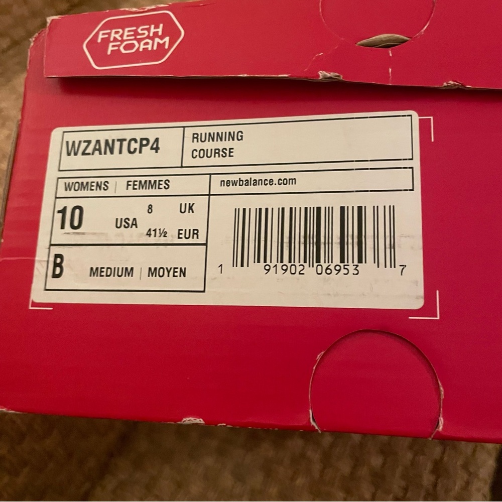 New Balance Pink & Black, Zante Fuel Cell V4. Size 10 - worn once - Picture 4 of 4